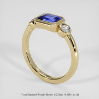 1.26 Ct. Violet Sapphire Ring, 14K Yellow Gold 2