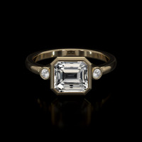 2.52 Ct. White Sapphire Ring, 14K Yellow Gold 1