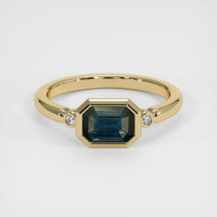 1.16 Ct. Sapphire Ring, 14K Yellow Gold 1