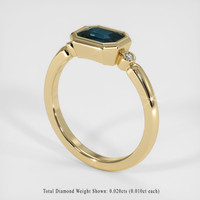 1.16 Ct. Sapphire Ring, 14K Yellow Gold 2