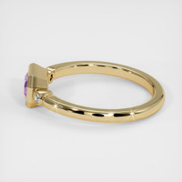 0.64 Ct. Purple Sapphire Ring, 14K Yellow Gold 4