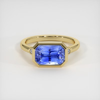 4.67 Ct. Blue Sapphire Ring, 18K Yellow Gold 1