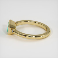 0.83 Ct. Emerald Ring, 18K Yellow Gold 4