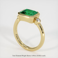 2.47 Ct. Emerald Ring, 18K Yellow Gold 2