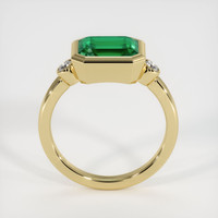 2.47 Ct. Emerald Ring, 18K Yellow Gold 3