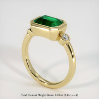 1.93 Ct. Emerald Ring, 18K Yellow Gold 2