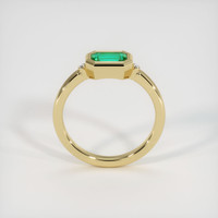 0.80 Ct. Emerald Ring, 18K Yellow Gold 3