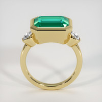 4.97 Ct. Emerald Ring, 18K Yellow Gold 3