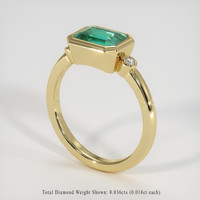 1.83 Ct. Emerald Ring, 18K Yellow Gold 2