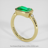 2.26 Ct. Emerald Ring, 18K Yellow Gold 2
