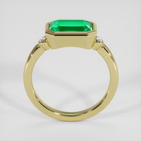 2.26 Ct. Emerald Ring, 18K Yellow Gold 3