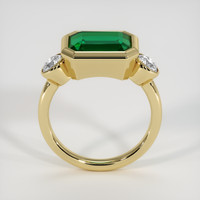 3.53 Ct. Emerald Ring, 18K Yellow Gold 3