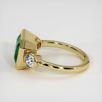 3.53 Ct. Emerald Ring, 18K Yellow Gold 4