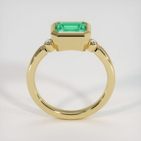 1.44 Ct. Emerald Ring, 18K Yellow Gold 3