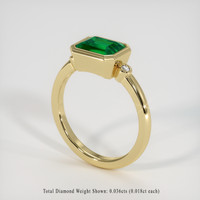 1.87 Ct. Emerald Ring, 18K Yellow Gold 2