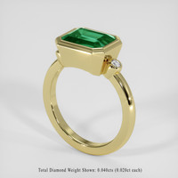 2.67 Ct. Emerald Ring, 18K Yellow Gold 2