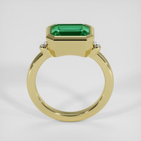 2.67 Ct. Emerald Ring, 18K Yellow Gold 3