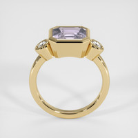 3.30 Ct. Pink Sapphire Ring, 18K Yellow Gold 3