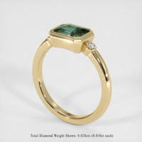 0.93 Ct. Sapphire Ring, 18K Yellow Gold 2