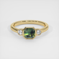 1.43 Ct. Bi Color Sapphire Ring, 18K Yellow Gold 1