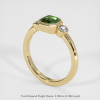 1.43 Ct. Bi Color Sapphire Ring, 18K Yellow Gold 2