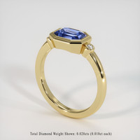 1.15 Ct. Sapphire Ring, 18K Yellow Gold 2