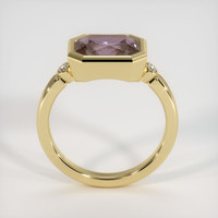 2.77 Ct. Pinkish Brown Sapphire Ring, 18K Yellow Gold 3