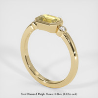 1.16 Ct. Sapphire Ring, 18K Yellow Gold 2