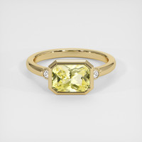 2.10 Ct. Sapphire Ring, 18K Yellow Gold 1