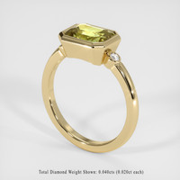 2.10 Ct. Sapphire Ring, 18K Yellow Gold 2