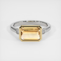 2.94 Ct. Gemstone Ring, 18K Yellow & White 1