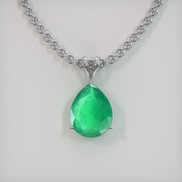 4.01 Ct. Emerald Pendant, Platinum 950 1