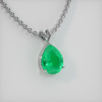 4.01 Ct. Emerald Pendant, Platinum 950 2