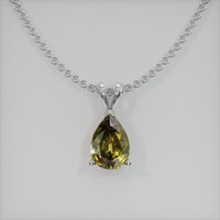 1.64 Ct. Gemstone Pendant, Platinum 950 1