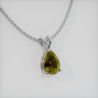 1.64 Ct. Gemstone Pendant, Platinum 950 2