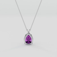 19.21 Ct. Purple Amethyst Pendant, Platinum 950 4