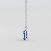 2.28 Ct. Blue Sapphire Pendant, Platinum 950 3