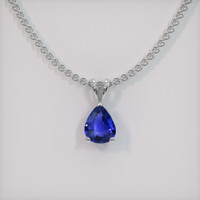 1.04 Ct. Blue Sapphire Pendant, Platinum 950 1