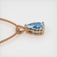 1.49 Ct. Gemstone Pendant, 14K Rose Gold 3