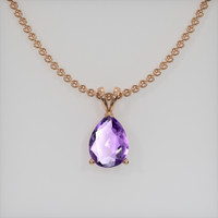 1.50 Ct. Gemstone Pendant, 14K Rose Gold 1