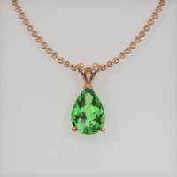 1.70 Ct. Gemstone Pendant, 14K Rose Gold 1