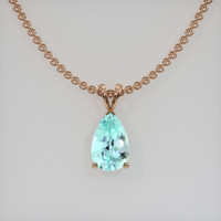 1.83 Ct. Gemstone Pendant, 14K Rose Gold 1