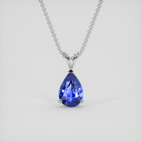 1.57 Ct. Blue Sapphire Pendant, Silver 1
