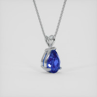 1.57 Ct. Blue Sapphire Pendant, Silver 2