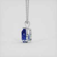 1.57 Ct. Blue Sapphire Pendant, Silver 3