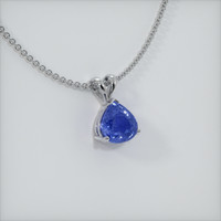 1.43 Ct. Sapphire Pendant, 14K White Gold 2