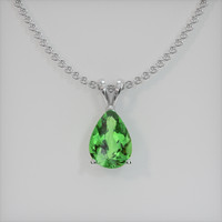 1.70 Ct. Gemstone Pendant, 14K White Gold 1