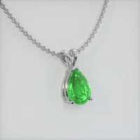 1.70 Ct. Gemstone Pendant, 14K White Gold 2