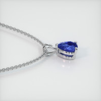 1.04 Ct. Blue Sapphire Pendant, 14K White Gold 3