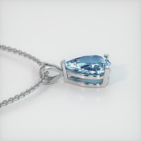 1.49 Ct. Gemstone Pendant, 18K White Gold 3